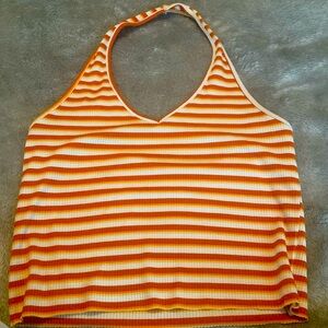 Red/orange American Eagle Tank top.